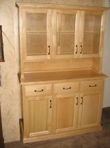 Solid maple buffet and hutch